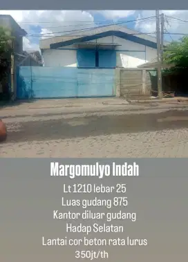 Margomulyo Indah. Gudang Deket tol. akses Kontainer. Sby barat