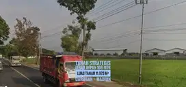 Tanah Area Industri LD 106 mtr, dekat Gerbang Tol CARUBAN, Baguss