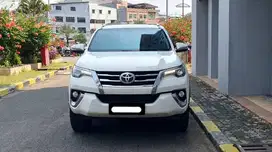 km34rb toyota fortuner vrz diesel 2016 putih pajak panjang siap pakai