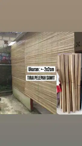 Tirai bambu pelepah sawit