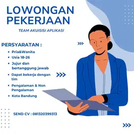 Info lowongan kerja Sales/marketing