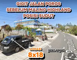 TANAH PINGGIR JALAN POROS MALINO DEKAT KEBUN TEH