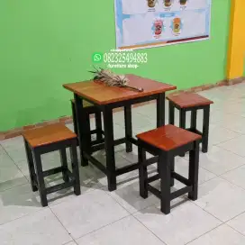 Meja kursi makan cafe restoran
