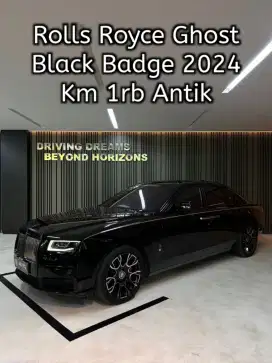 Rolls Royce Ghost Black Badge 2024 Hitam Km1rb Nik 2022