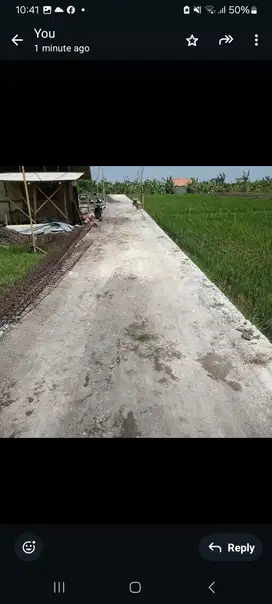 Tanah kontrak termurah di  dekat pantai seseh