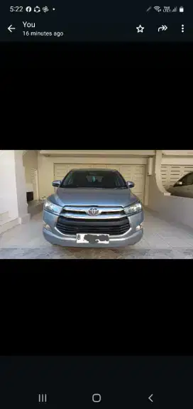 Dijual kijang Innova Reborn G AT 2.0 cc Bensin 2019 Silver