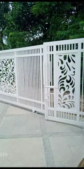 pagar pintu gerbang laser