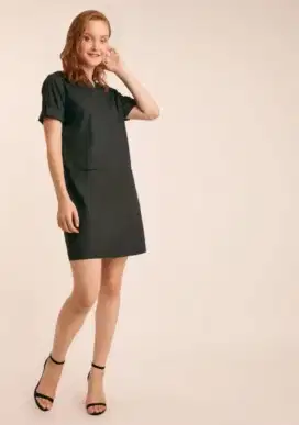 Pakaian Wanita Baju Wanita Dress Lengan Pendek MZRJ767