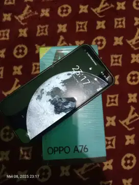 Handphone android Oppo a76 second 6 128