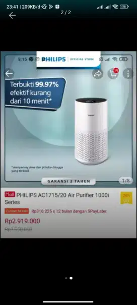 Air purifier philips