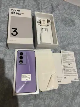 Oppo A3 pro 5G 8/256 garansi aktif 23/09/2025
