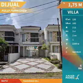 Dijual Villa Modern Minimalis Full Furnished di Panderman Hills, Batu