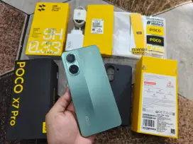 Poco X7 Pro 12/512GB Green.
Fullset Lengkap Original