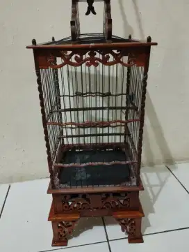 Kandang burung ukir pleci burcil