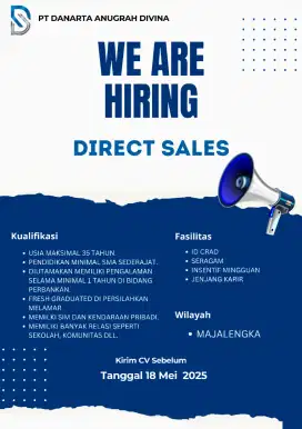 LOKER UNTUK POSISI DIRECT SALES