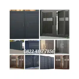 Pembuatan bergaransi utk pintu gerbang,pagar,kanopi, railing tangga