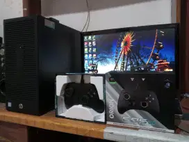 Pc gaming HP (intel core i3 6100 gen6,,ram 8gb ddr4,,monitor 19inch)