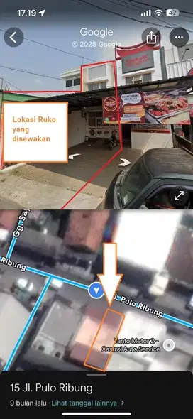 Disewakan Cepat Ruko 2,5 Lantai Pinggir Jalan Raya Bekasi Selatan