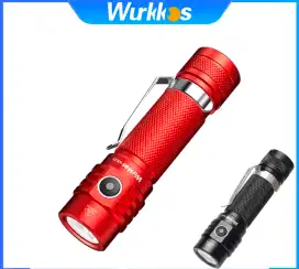 Wurkkos Wk03 Merah/Red ,SST40, 6500K,1800Lumens Type C