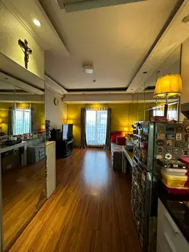 Apartemen sunter park view, 2 unit gandeng studio dijadikan 1 bedroom