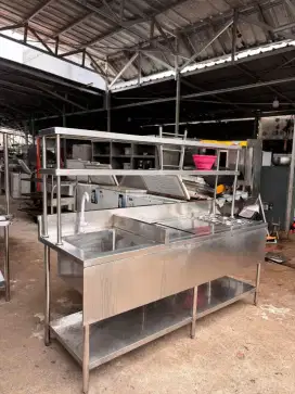 Sink ice bin plus upper 200x70x85
Lubang sink 50x50x30
Icebin120x55x30