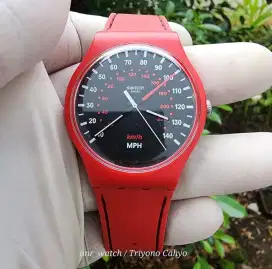 SWATCH RED BRAKE SUOR104 NEW GENT ORIGINAL (Rare Item)