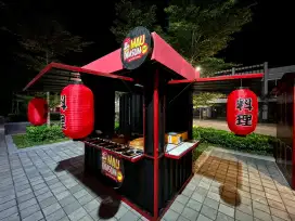 Rombong kontainer gerobak kontainer booth kontainer