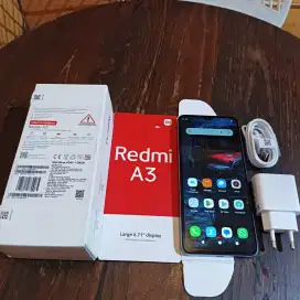 Redmi a3 4+4/128 Lengkapnori segel