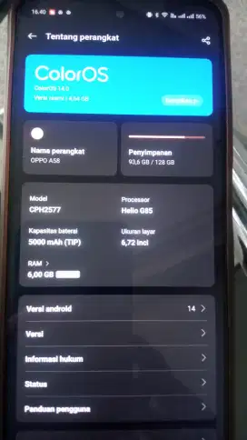 Oppo A58 6/128 gb