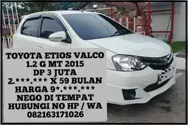 TOYOTA ETIOS VALCO 1.2 G MT 2015 DP 3 JUTA