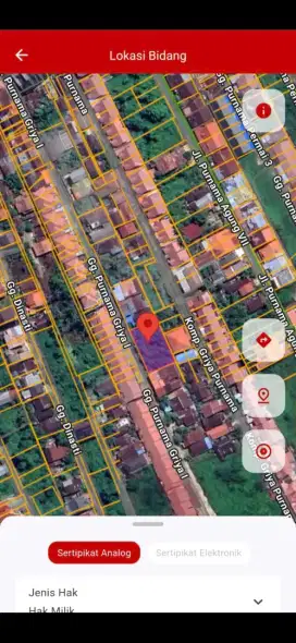 Tanah kavling purnama 1 komplek purnama griya 1