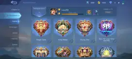Akun ML Claude Rosario Full Emblem Siap Push Rank