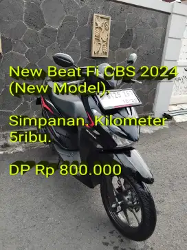 Beat 2024 NewModel. PajakON. Simpanan. KM 5rb. LikeNew. Cash/Kredit/TT