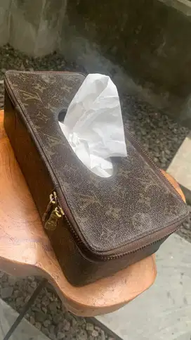 LV Tissue Holder Box - Vintage Monogram - Preloved