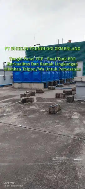 TANGKI AIR FIBERGLASS- ROOF TANK FIBER - TOREN AIR FRP