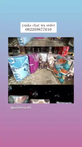 kasur busa set bantal