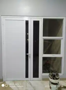 kusen pintu alumunium 200x80