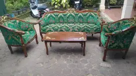 Kursi tamu lois louis belgi kayu jati asli