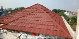 Jasa pemasangan rangka atap baja ringan berikut materia.
