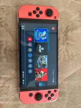 Nitendo Switch Oled Red Mario Edition