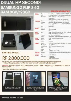 Samsung Z Flip 3 5G , 8 / 128GB