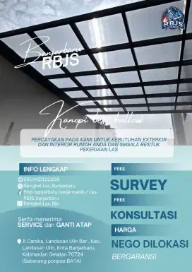 KANOPI BESI HOLLOW BERKUALITAS DAN MURMER SE KALSEL