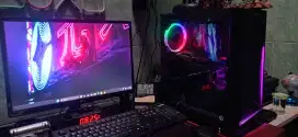 PC Gaming Ati Radeon RX 570 Red Dragon  LG IPS 22 inc full set