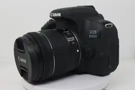 canon 800D SC 3xx like new lensa 18-55mm STM WIFI Fullset box
