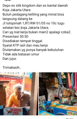 Lowker pedagang keliling
