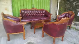 Kursi tamu lois louis 3111 kayu jati asli