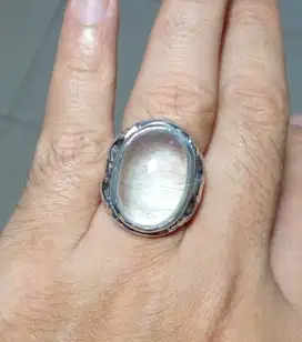 Sky Blue Topaz Ring Perak HM incl Memo