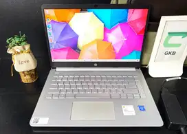 Laptop HP 14s keyboard backlight Ram 8gb ngebut full normal siap pakai