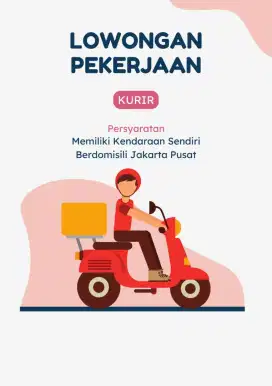 Dibutuhkan Kurir Segera