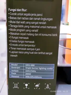 Harga Terjun Payung! Kompor Listrik